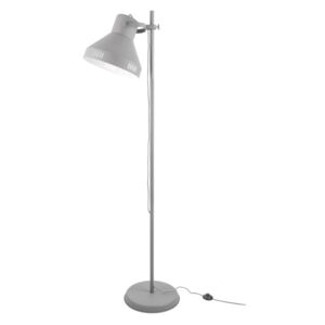 Sivá stojacia lampa Leitmotiv Tuned Iron, výška 180 cm