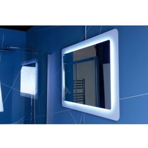 Sapho LORDE zrkadlo s presahom s LED osvetlením 900x600mm, biela (NL602)