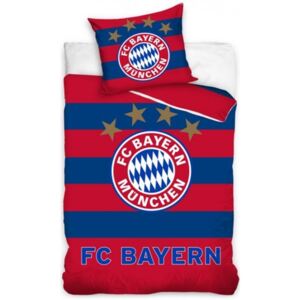 Carbotex · Futbalové posteľné obliečky FC Bayern Mnichov - 100% bavlna - 70 x 80 cm + 140 x 200 cm