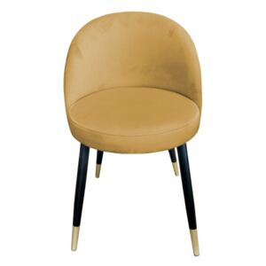 Štýlová čalúnená stolička Glamon s čierno-zlatými nohami Magic velvet 15