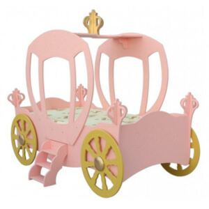 Plastiko Detská postieľka princeznovský koč Inlea4Fun - ružový
