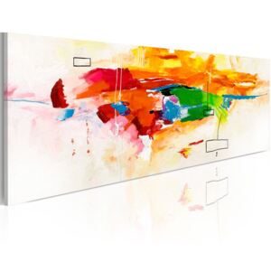Obraz na plátne Bimago - Colors celebration 120x40 cm