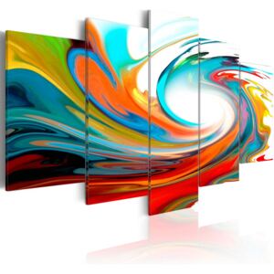 Obraz na plátne Bimago - Colorful swirl 100x50 cm