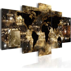 Obraz na plátne Bimago - Continents of bronze 100x50 cm