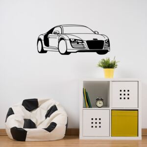 GLIX Audi - nálepka na stenu Čierna 120 x 50 cm