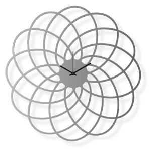 Dizajnové nástenné hodiny: Kvetina - Nerezová oceľ | atelierDSGN