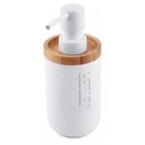 NIMCO - KORA dávkovač na mýdlo 270ml bílá/bambus KO 24031-05 (KO 24031-05)