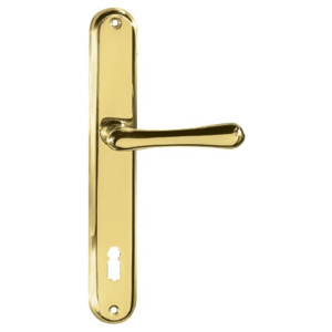 Dverové kovanie TWIN ELEGANT BA 1220 (A) - PZ kľučka-kľučka otvor na cylindrickú vložku/A (mosadz leštená)