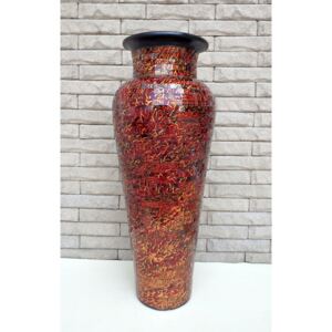 Váza DIVA červená vínová, 80 cm