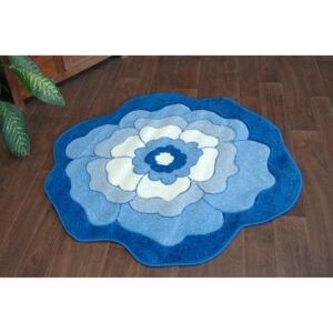 MAXMAX Dětský koberec KVÍTEK modrý