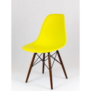 OVN stolička KR 012 ZOLW žltá/wenge