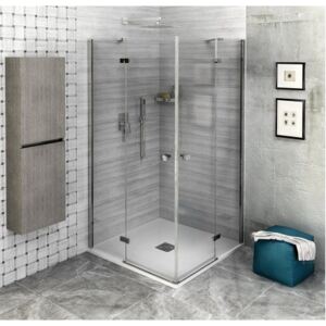 Polysan FORTIS LINE štvorcová sprchová zástena 800x800 mm, rohový vstup (FL1080LFL1080R)