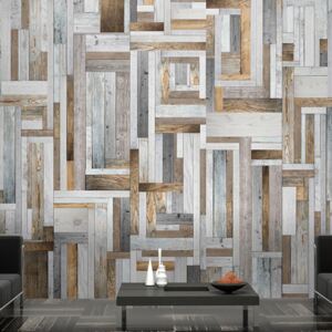 Tapeta Bimago - Wooden labyrinth rolka 50x1000 cm