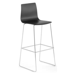 Barová stolička Filip, V 830 mm, čierna/chróm