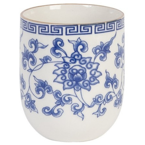 Čajový pohár modrý - pr 6 * 8 cm