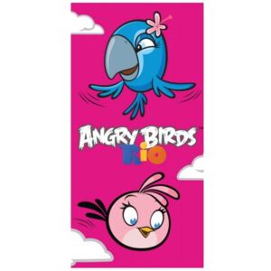 Carbotex · Bavlnená plážová osuška Angry Birds - Perla a Stella - 100% bavlna - 70 x 140 cm