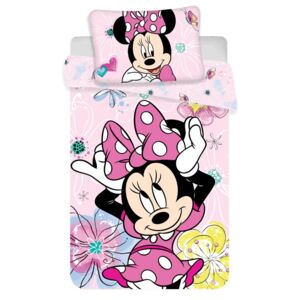Obliečky do postieľky Minnie Mouse baby 06 100x135 40x60 cm 100% Bavlna Jerry Fabrics