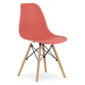Škandinávska stolička červená - set 4ks