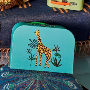 Dětský kufřík Jungle Animals Earth Tones L (žirafa)