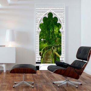 Fototapeta na dvere Bimago - Gothic arch and jungle I 70x210 cm