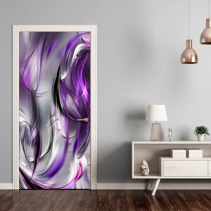 Fototapeta na dvere Bimago - Photo wallpaper – Purple abstraction I 70x210 cm