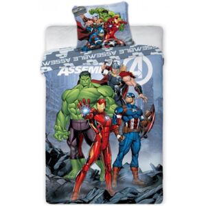 Faro · Bavlnené posteľné obliečky Avengers - Zjednotenie / Assemble - 100% bavlna - 70 x 90 cm + 140 x 200 cm