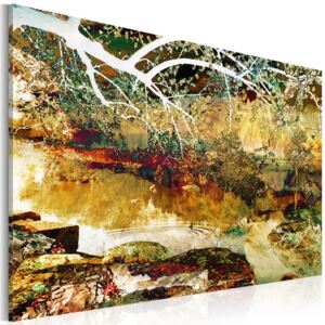 Obraz na plátne Bimago - park: abstrakce 60x40 cm
