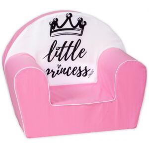 BABY NELLYS - Delsit Detské kresielko, pohovka LUX Little Princess, ružové