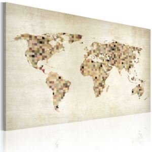 Obraz na plátne Bimago - Beige shades of the World 90x60 cm