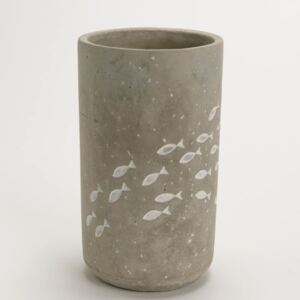 CADES masívna betónová váza rybičky, 20cm