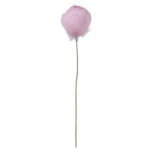 Tulipán ružový z peria dekorácia 18ks set TOUCH OF PINK