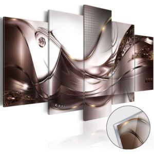 Sklenený obraz Bimago - Golden Storm 100x50 cm
