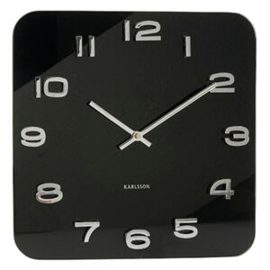 Karlsson Nástenné hodiny - Karlsson Vintage Black, 35x35 cm