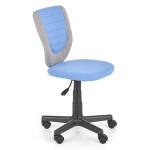MAXMAX Detská otočná stolička ERB - šedo / modrá
