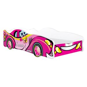 MAXMAX Detská posteľ auto KYLIE 160x80 cm - ružová (6)