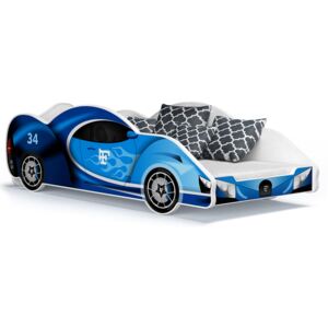 MAXMAX Detská posteľ auto STUART 180x90 cm - modrá (15)