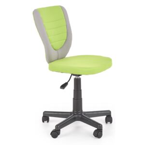 MAXMAX Detská otočná stolička ERB - šedo / zelená
