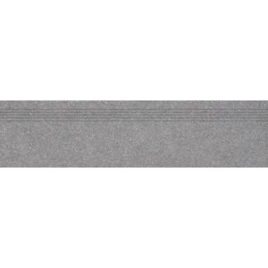 Schodovka Rako Block tmavo šedá 30x120 cm mat DCPVF782.1