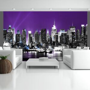 Fototapeta Bimago - Purple heaven over New York 450x270 cm