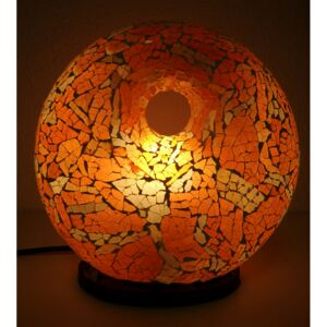 Stolná / nočná lampa oranžová-biela DONAT - S