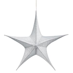 Butlers TWINKLE Hviezda 23 cm - strieborná