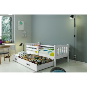 BMS Detská posteľ Carino s prístelkou Farba: Biela / biela