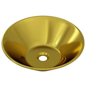 Umývadlo keramické/42x14 cm-zlaté