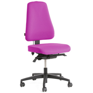 Kancelárska stolička Brighton, vysoká opierka, fialová/čierny podstavec