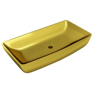 Umývadlo keramické/71x38x13,5 cm-zlaté