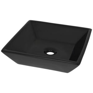 Umývadlo keramické/41,5x41,5x12 cm-čierne