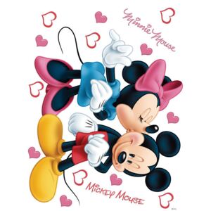 Nálepka na stenu AG Design - Disney Mickey Mouse & Minnie 30x30 cm