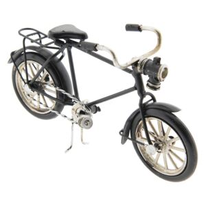 Kovový model retro čierneho bicykla - 16 * 5 * 9 cm