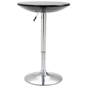 Barový stôl čierny Ø60 cm ABS