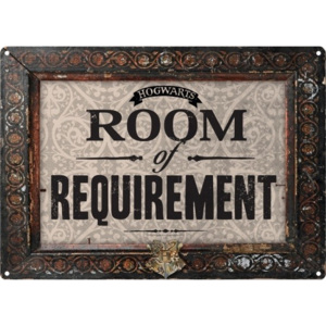 Plechová ceduľa Harry Potter - Room Of Requirement, (21 x 15 cm)